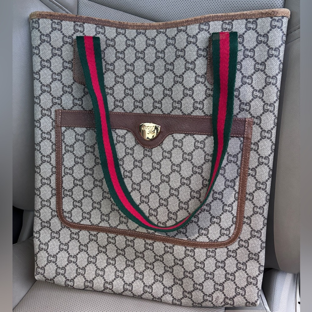 💚VINTAGE GUCCI PLUS SUPREME TOTE❤️